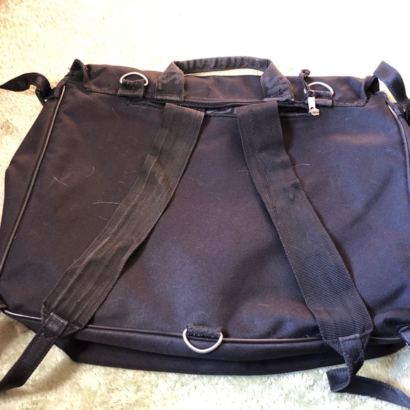 Vintage Black Canvas Convertible Messenger Bag by Roots - Picture 2 of 6